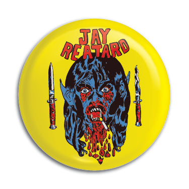 Jay Retard (Yellow BG) 1" Button / Pin / Badge Omni-Cult