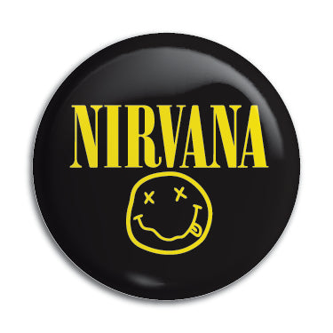 Nirvana (Yellow Smiley Face Logo) 1" Button / Pin / Badge Omni-Cult