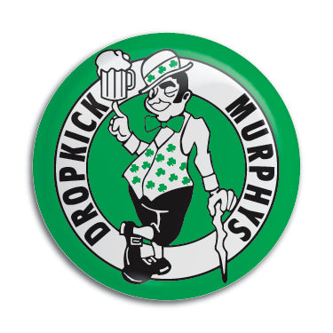 Dropkick Murphys (Boston Celtics Logo) 1" Button / Pin / Badge Omni-Cult