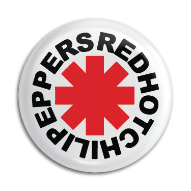 Red Hot Chili Peppers (Red & Black Logo) 1" Button / Pin / Badge Omni-Cult
