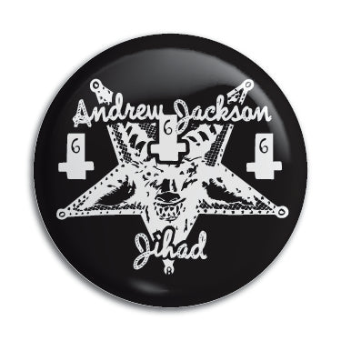 Andrew Jackson Jihad (Pentagram Logo) 1" Button / Pin / Badge Omni-Cult