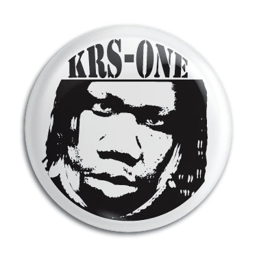 KRS One (Portrait) 1" Button / Pin / Badge Omni-Cult