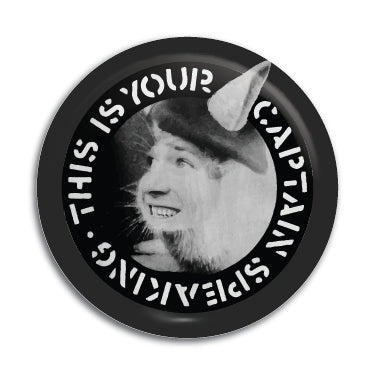 Captain Sensible (This Is Your Captain Speaking) 1" Button / Pin / Badge Omni-Cult