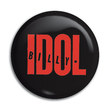 Billy Idol (Red Logo) 1" Button / Pin / Badge Omni-Cult