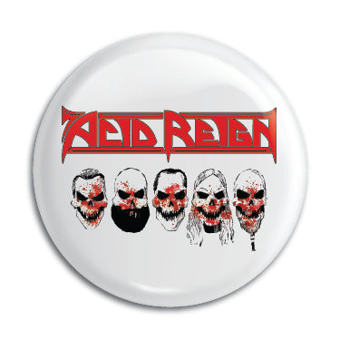 Acid Reign (Band Skulls) 1" Button / Pin / Badge