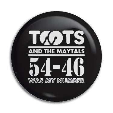 Toots And The Maytals (54-46 Was My Number) 1" Button / Pin / Badge Omni-Cult