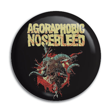 Agoraphobic Nosebleed (Goat Head) 1" Button / Pin / Badge Omni-Cult