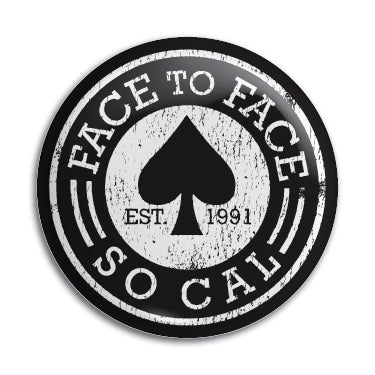 Face To Face 1" Button / Pin / Badge Omni-Cult