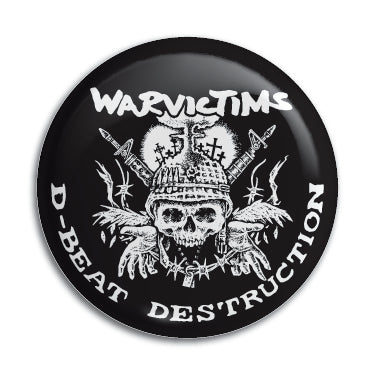 Warvictims (D-Beat Destruction) 1" Button / Pin / Badge Omni-Cult