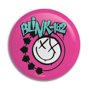 Blink 182 (Pink & Blue Logo) 1" Button / Pin / Badge Omni-Cult