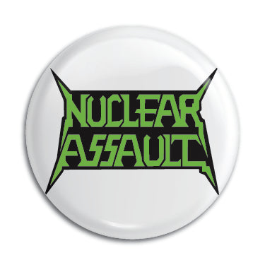 Nuclear Assault (Green Logo) 1" Button / Pin / Badge Omni-Cult
