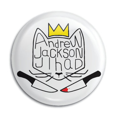 Andrew Jackson Jihad (Cat Knife Logo) 1" Button / Pin / Badge Omni-Cult