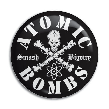 Atomic Bombs (Smash Bigotry) 1" Button / Pin / Badge Omni-Cult