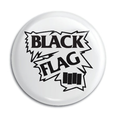 Black Flag (Jagged Logo) 1" Button / Pin / Badge Omni-Cult