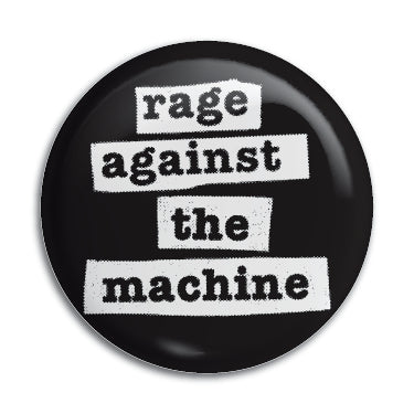 Rage Against The Machine (B&W Logo) 1" Button / Pin / Badge Omni-Cult