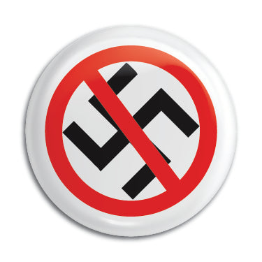 Anti-Nazi 1" Button / Pin / Badge Omni-Cult