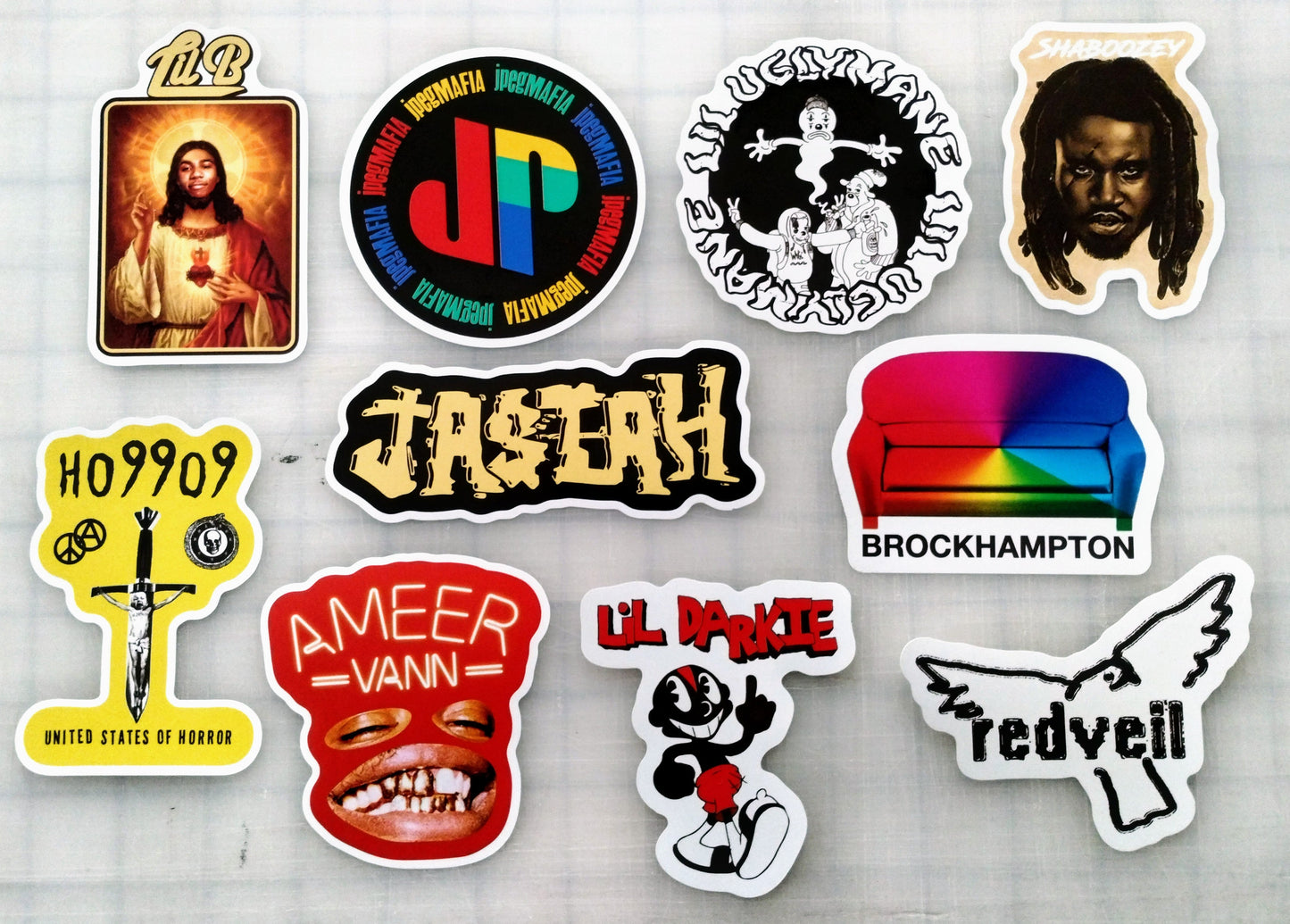 Modern Hip-Hop Sticker Pack (10 Stickers) Set 9