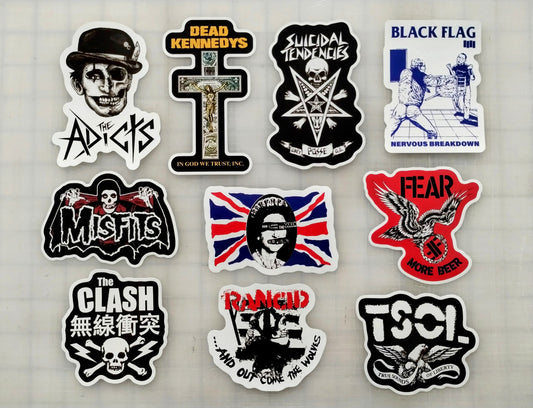 Punk Sticker Pack (10 Stickers) Set 13