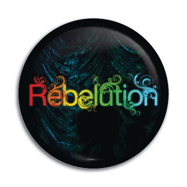 Rebelution (Rainbow Logo) 1" Button / Pin / Badge Omni-Cult