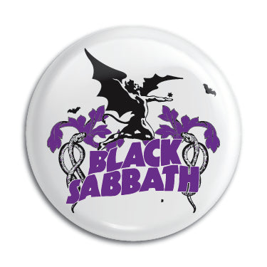 Black Sabbath (Purple Logo) 1" Button / Pin / Badge Omni-Cult