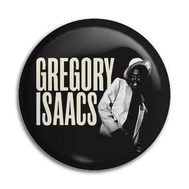 Gregory Isaacs (B&W Picture) 1" Button / Pin / Badge Omni-Cult