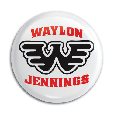 Waylon Jennings 1" Button / Pin / Badge Omni-Cult