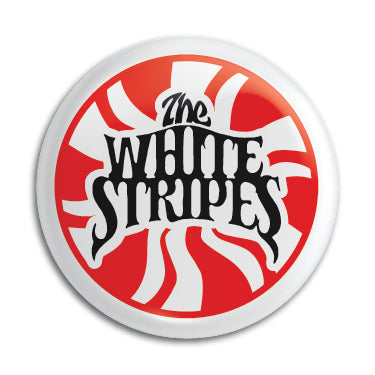 White Stripes (Logo 1) 1" Button / Pin / Badge