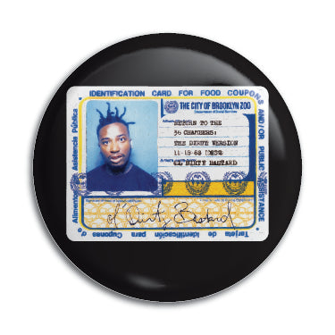 Ol' Dirty Bastard (ID Card) 1" Button / Pin / Badge Omni-Cult