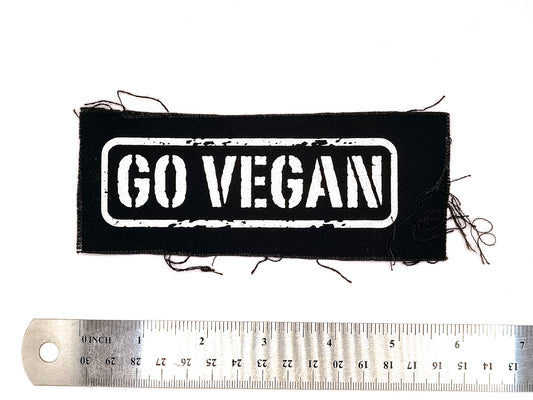 Go Vegan Canvas Patch