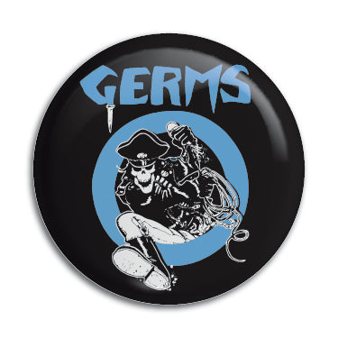 Germs (Circle With Skeleton) 1" Button / Pin / Badge Omni-Cult