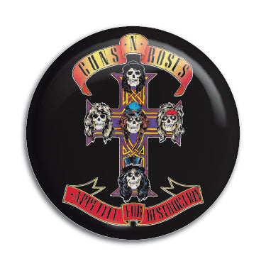 Guns N Roses (Appetite For Destruction) 1" Button / Pin / Badge Omni-Cult