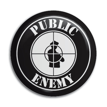 Public Enemy 1" Button / Pin / Badge Omni-Cult