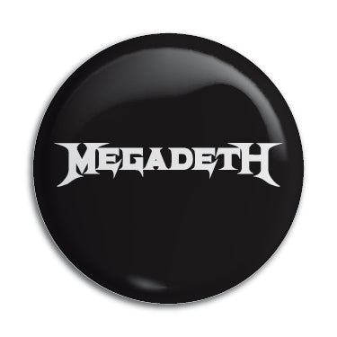 Megadeth (Classic B&W Logo) 1" Button / Pin / Badge Omni-Cult