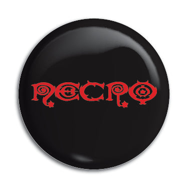 Necro (Red Logo) 1" Button / Pin / Badge Omni-Cult