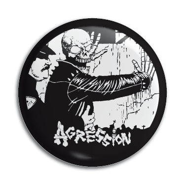 Agression 1" Button / Pin / Badge Omni-Cult