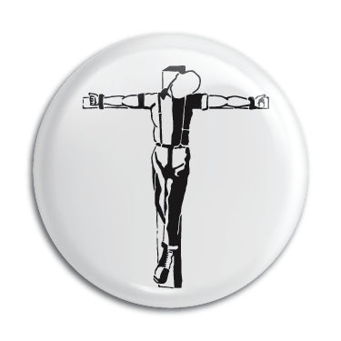 Crucified Skin 1" Button / Pin / Badge Omni-Cult