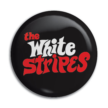 White Stripes (Logo 2) 1" Button / Pin / Badge