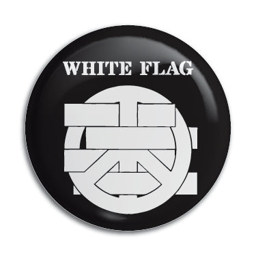 White Flag 1" Button / Pin / Badge Omni-Cult