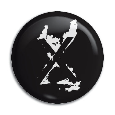 X (B&W Logo) 1" Button / Pin / Badge Omni-Cult