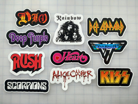 Metal / Hard Rock Sticker Pack (10 Stickers) SET 2