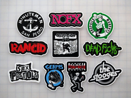 Punk Sticker Pack (10 Stickers) Set 2