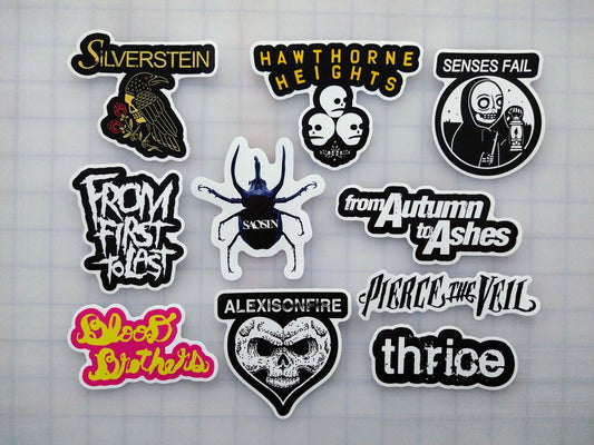 Screamo / Emo Sticker Pack (10 Stickers)