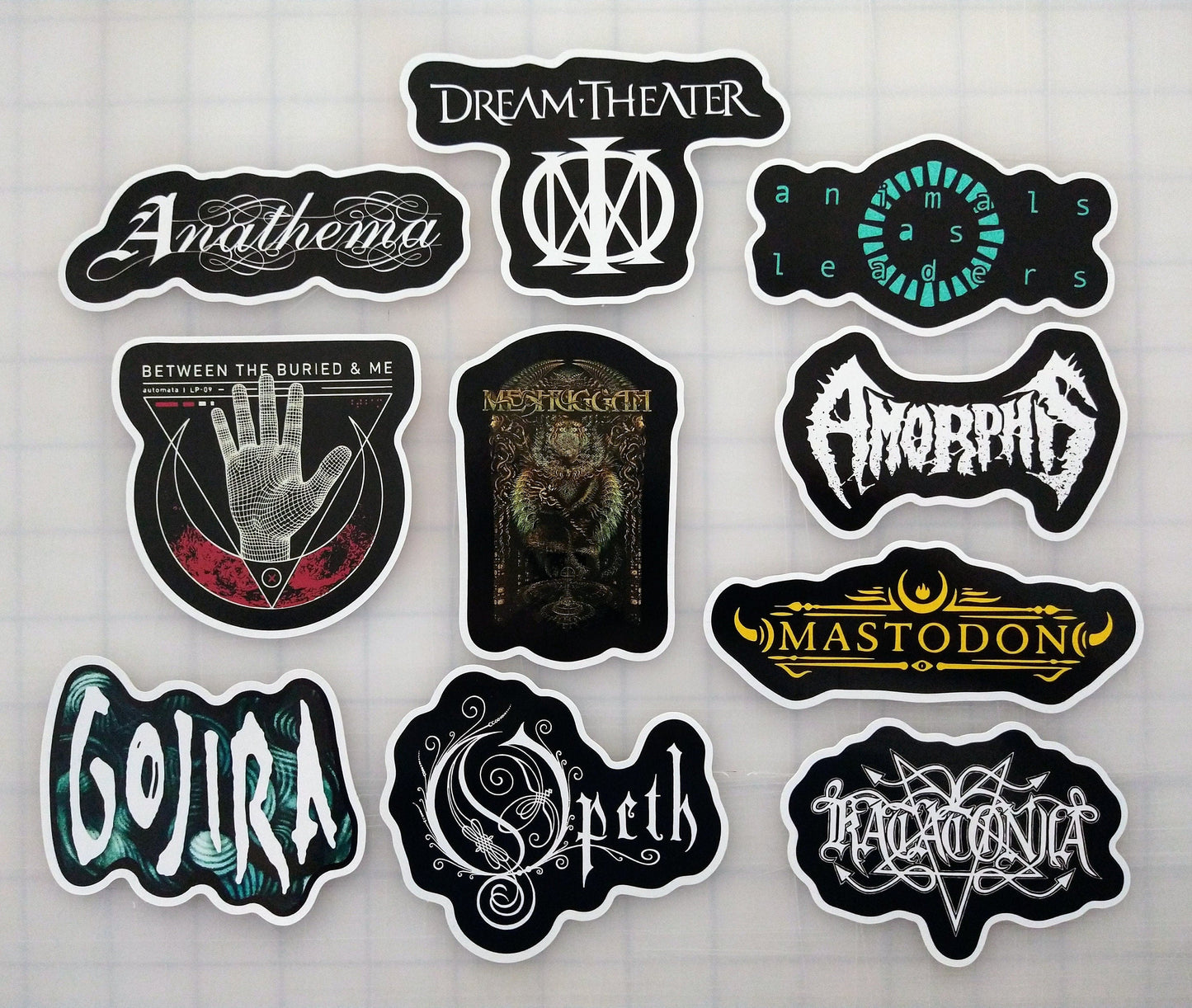 Progressive Metal / Death Metal Sticker Pack (10 Stickers) SET 1