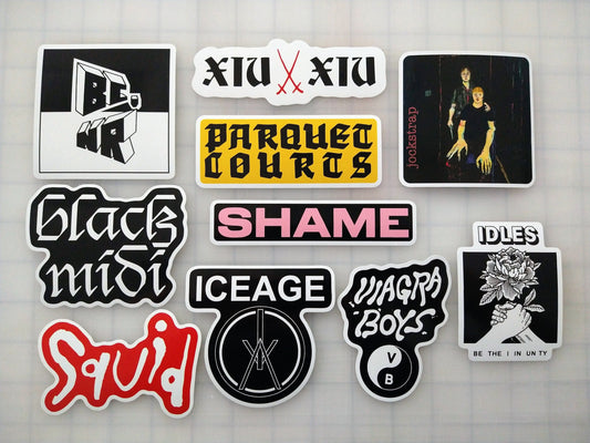 Post-Punk Revival Sticker Pack (10 Stickers) SET 1