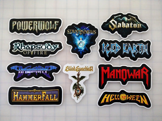 Power Metal / Speed Metal Sticker Pack (10 Stickers) SET 1