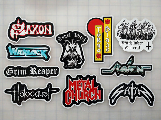 Metal / Hard Rock Sticker Pack (10 Stickers) SET 3
