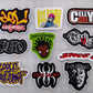 Underground Hip-Hop Sticker Pack (10 Stickers) Set 5