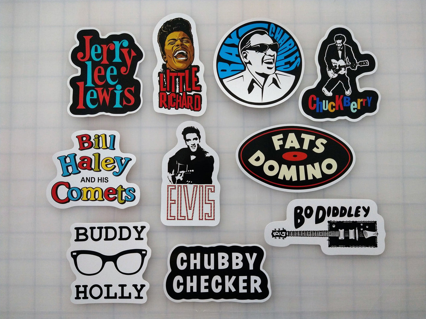 Rock & Roll Sticker Pack (10 Stickers) SET 1