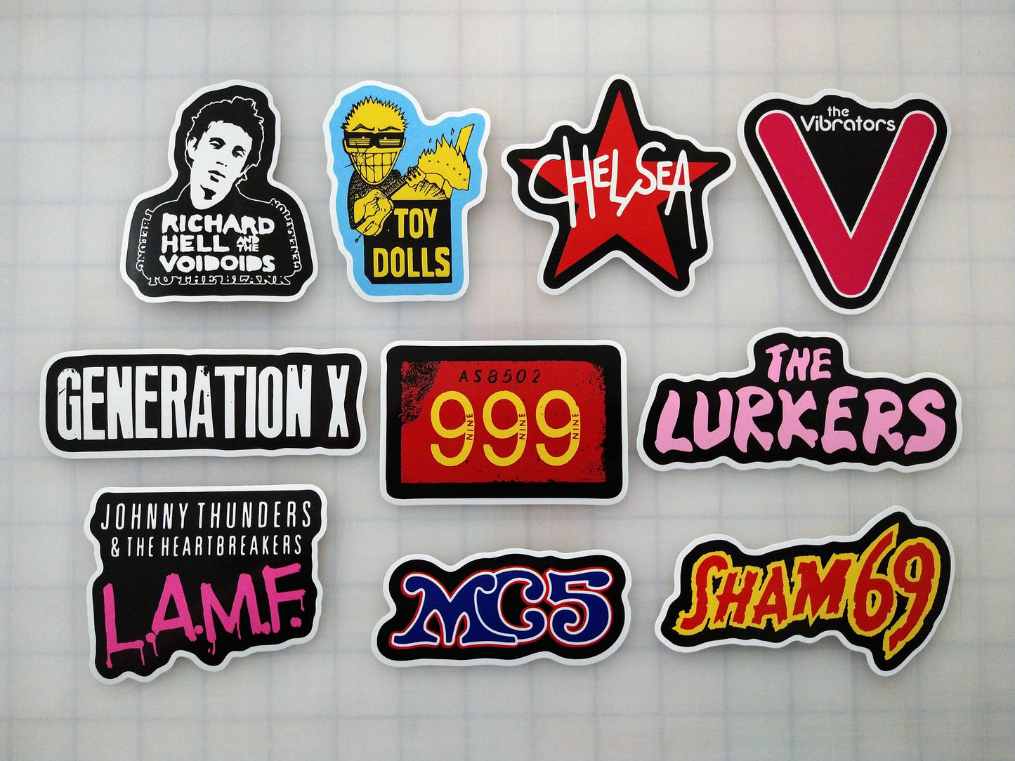 Punk Sticker Pack (10 Stickers) SET 6