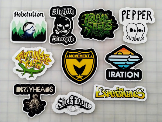 Modern Reggae Sticker Pack (10 Stickers) SET 1